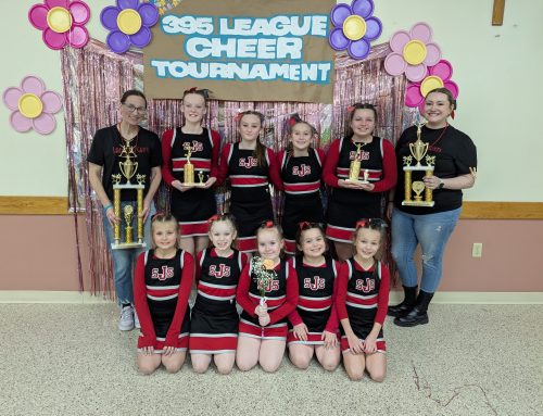 Saint Joseph School Varsity Cheer Receives Mary Paul School Spirit Award