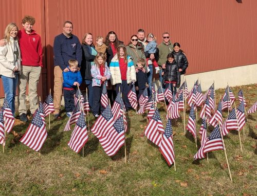 SJS Honors Veterans Through Service, Fundraising, and Field of Flags