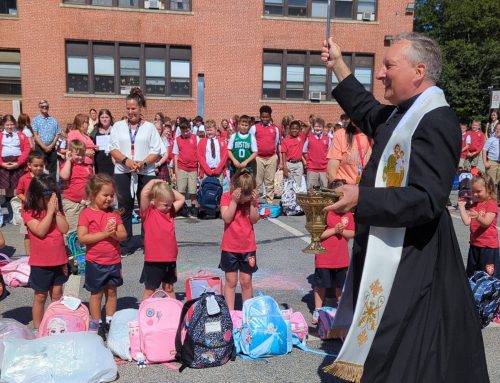 Saint Joseph School Celebrates Annual Backpack Blessing